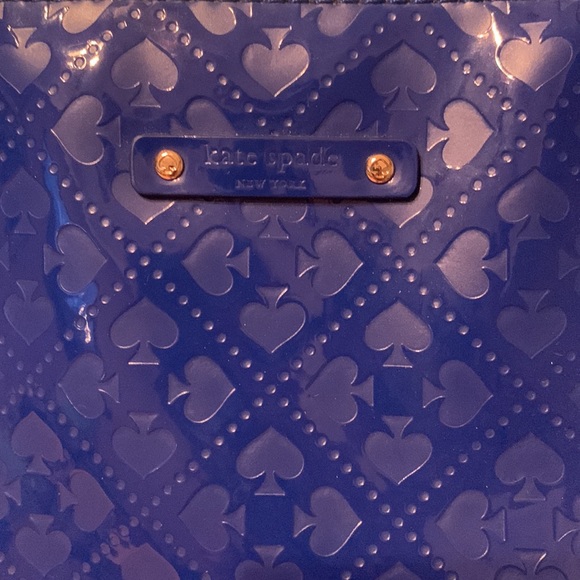 kate spade Bags Kate Spade Vegan Bright Blue Logo Tote Bag Poshmark
